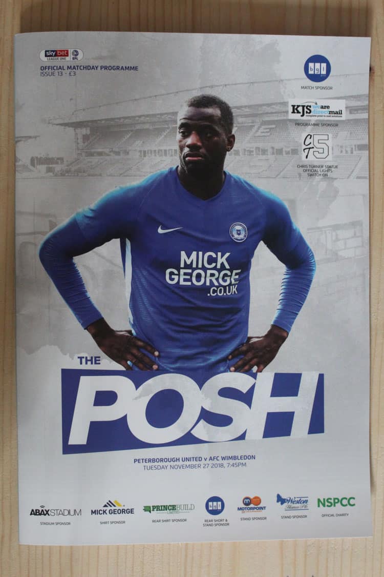 Peterborough United FC v AFC Wimbledon FC